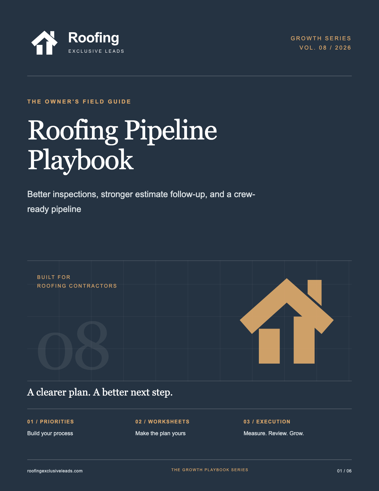 Cover of The Roofing Pipeline Playbook